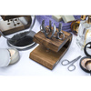 Stojak do przechowywania przyborów do manicure z drewna orzechowego - Artelegno