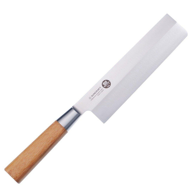 Suncraft MU BAMBOO Nóż Kuchenny Usuba do Warzyw 16.7 cm