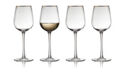 Kieliszki do białego wina Palermo 300 ml 4 sztuki złote 27578 - Lyngby glas