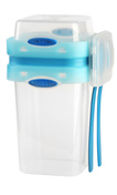 Lunchbox ze sztućcami 230+650ml Foodie Push&Push 26506 mix