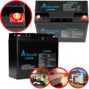 EXTRALINK Akumulator LiFePO4 12.8V 24Ah BMS Litowo-żelazowo-fosforanowy 12.8 V 24 Ah