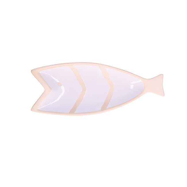 Rituali Domestici Pelagicoillogico Talerz ryba biały 30.5 x 12.5 x 3 cm