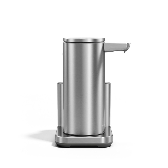 Automatyczny dozownik do mydła Simplehuman ST1086 z organizerem, 266 ml, stal szczotkowana