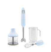 Smeg - Blender ręczny z akcesoriami 50's style HBF03PBEU Pastelowy błękit