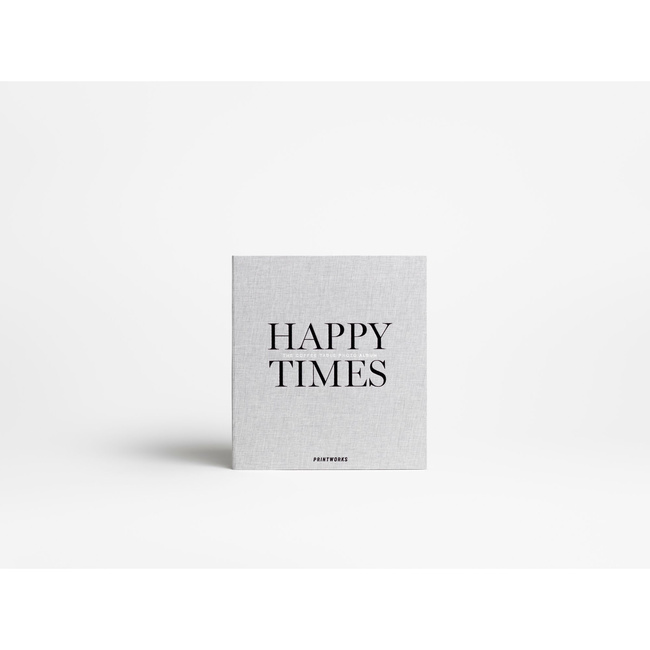 Album na zdjęcia Printworks Happy Times S, szary, kompaktowy, 60 stron