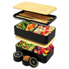 Lunchbox Original - Black & Bamboo - 1200 Ml - Umami