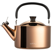 Czajnik 1,5l Z Gwizdkiem Diamante Złoty Rose Gold Polerowany 1258