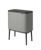 Kosz na śmieci 34L (11+23) Bo Touch Bin - Mineral Concrete Grey - Brabantia