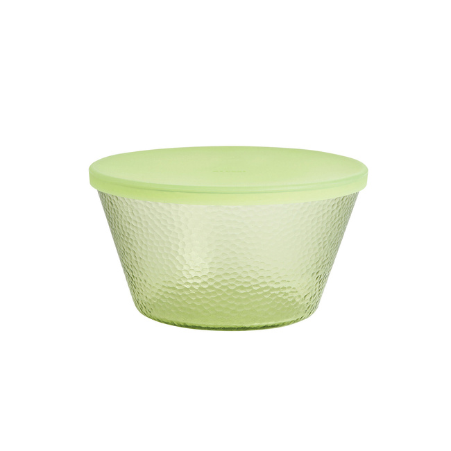 Pojemniki szklane Alessi Fresco DC08SET, zestaw 3 szt. z pokrywkami silikonowymi