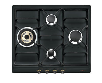 Smeg - Płyta gazowa, 60 cm, Cortina, antracyt Sr764ao Cortina