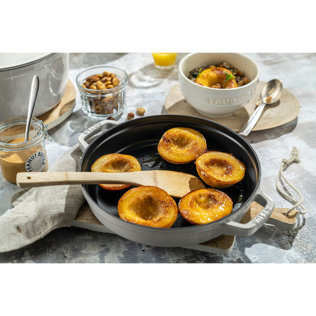 Zestaw 3 naczyń + pokrywka 24 cm truflowy - Staub