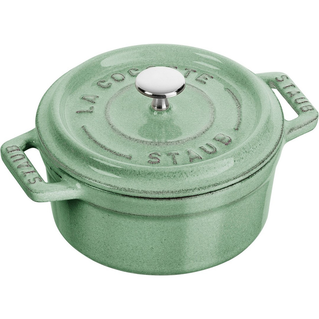 Mini Cocotte Mini Garnek Żeliwny Okrągły 250 Ml, Miętowy - Staub