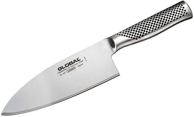 Global G-29 Nóż Kuchenny w Stylu Deba do Ryb i Mięsa 18cm