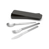 Zestaw sztućców Brabantia Make & Take w etui, 3 elementy, Dark Grey