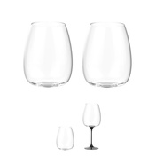 Kieliszki do wina Trebonn SplitGlass Origini Bolgheri, czarne, 650 ml, 2 szt., bez nóżki