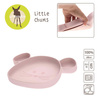 Talerz silikonowy z przyssawką Little Chums Mysz - różowy - Lassig