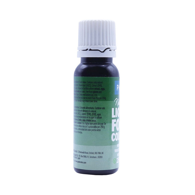 Naturalny barwnik spożywczy w płynie 25 ml ciemnozielony - Pme