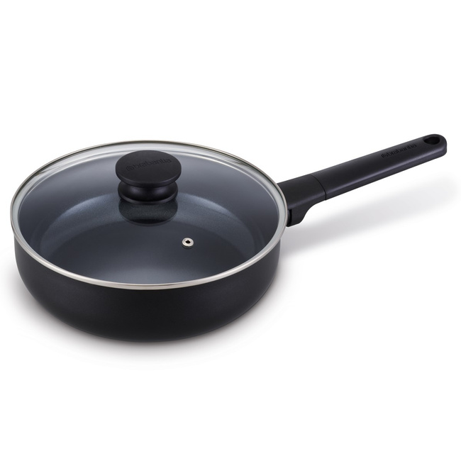 Patelnia głęboka Brabantia Vanta 24 cm ze szklaną pokrywką, 2,97 l