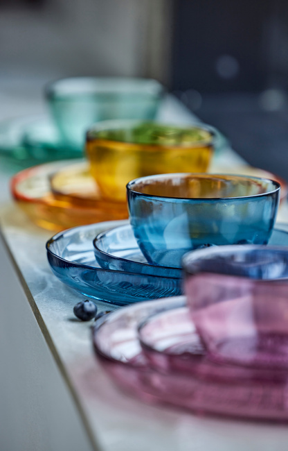 Talerz Kusintha 18 cm Amber - Bitz