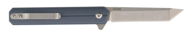 Nóż składany Womsi Wolf Tanto, stal Sandvik 14C28N, ostrze 7,5 cm, rękojeść G10 niebieska