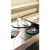 Okrągła taca ze stali kolorowej 31 cm - czarna pleats - Alessi