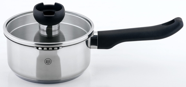 Rondelek stalowy z pokrywą 16 cm 1 l Aron - Carl Schmidt Sohn