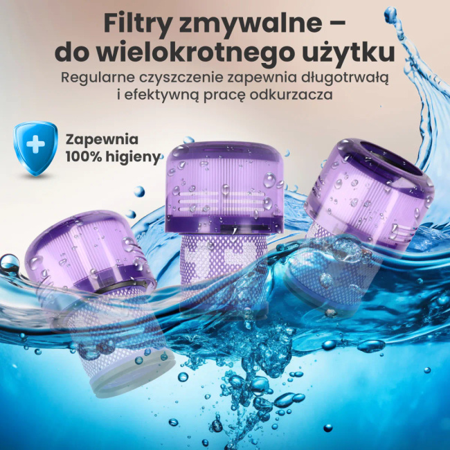 Extralink Zmywalne filtry do odkurzacza Dyson V11/SV14/SV15/SV16/SV17 Stick | Zestaw filtrów | 3 sztuki