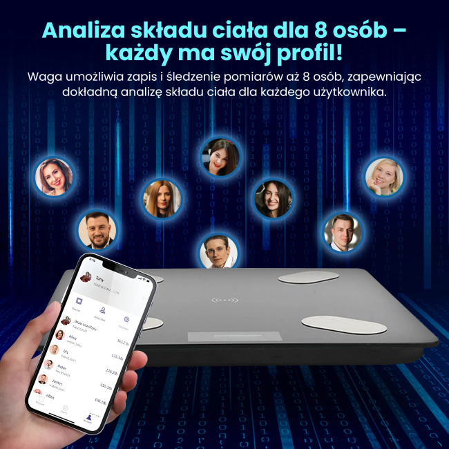 Extralink Smart Life | Waga łazienkowa | inteligentna plus