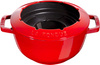Staub zestaw do fondue 20 cm, czerwony