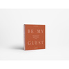 Księga gości Printworks Be My Guest, różowa w rdzawym etui, 100 stron