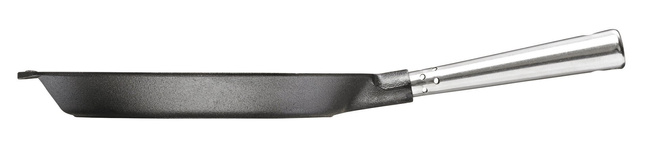 Patelnia żeliwna Skeppshult Professional 24 cm ze stalową rączką, do piekarnika