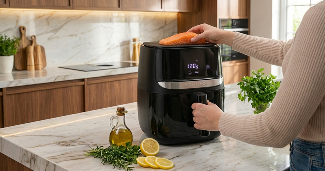 Frytkownica beztłuszczowa Wartmann WM-2203 AF z wagą i ceramiczną powłoką BPA Free