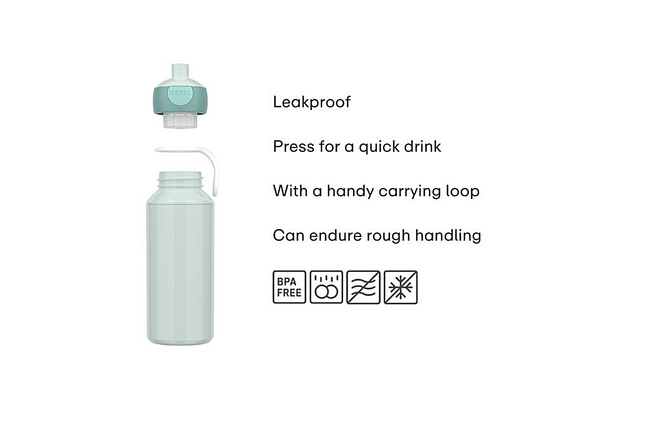 Bidon dla dziewczynki Mepal Pop-Up Campus 400 ml Fairy Garden, wzór wróżkowy ogród