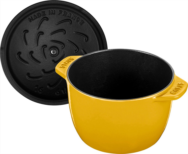 Garnek żeliwny Staub La Cocotte okrągły 16 cm, 1,75 l, cytrynowy