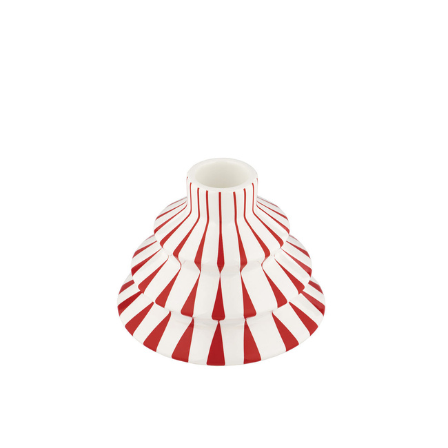 Porcelanowy świecznik, ręcznie zdobiony kalkomaniami Delight - Alessi