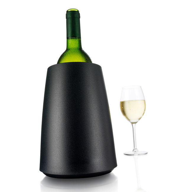 Schładzacz do wina Vacu Vin Elegant, aktywny, czarny