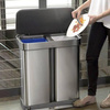 Kosz 58l pedałowy Liner Pocket Recycler - stal FPP Simplehuman