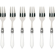 Oxford Biały Zestaw 6 Widelczyków Do Ciasta W Pudełku - Bugatti