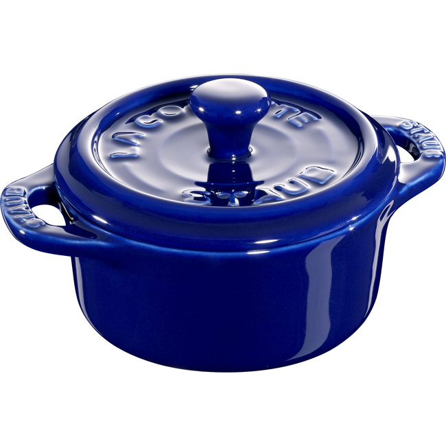 Mini cocotte Okrągły 200 ml, Niebieski - Staub