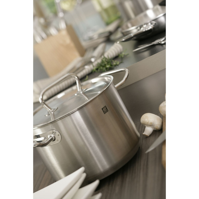 Garnek Wysoki Z Pokrywką 6 Ltr - Zwilling