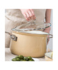 Garnek Riess wysoki z pokrywą 6,5l 24cm Avorio