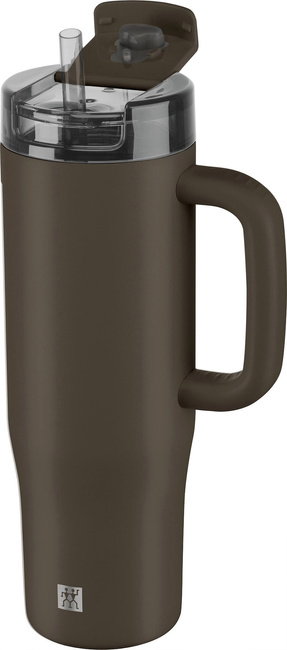 Thermo Plus Kubek termiczny ze słomką - 900 Ml, Brązowy - Zwilling