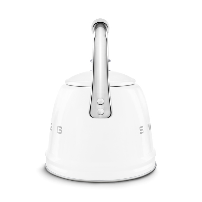 Smeg - Czajnik z jednotonowym gwizdkiem WKF01WH 50's Style - White