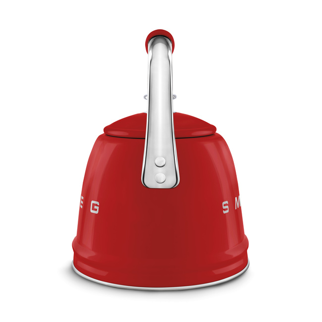 Smeg - Czajnik z gwizdkiem, czerwony 50's style WKF01RD