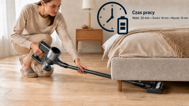 Extralink Home | Odkurzacz bezprzewodowy pionowy 2w1 | 150W | R-706