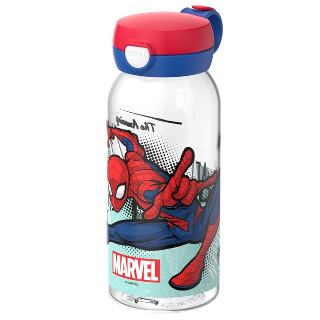 Szczelna butelka Mepal Flip Cap Campus 600 ml Spiderman do plecaka
