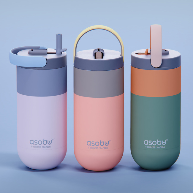 Butelka termiczna ASOBU ORBIT 900ml pastel blue