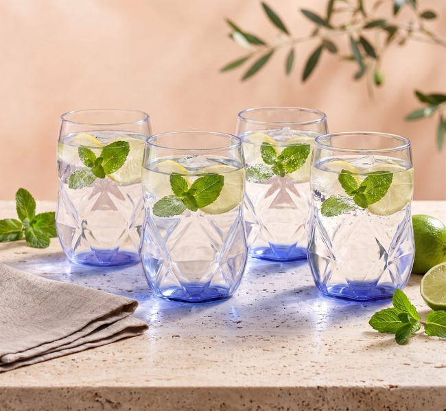 Szklanki 450 ml Geo Fondo Blue - Vialli Design