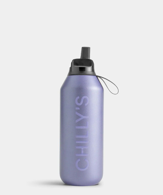 Butelka sportowa Chillys | 500 ml | Matowy metalik lawenda Series 2 Sport - Chillys Bottles
