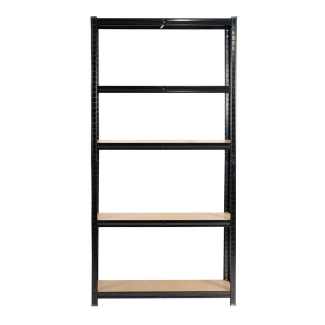 EXTRALINK Regał magazynowy metalowy 180x90x40 czarny metalowe regały magazynowe
